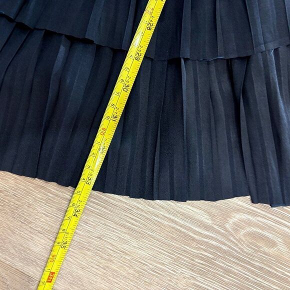 Current Air Aurelie Navy Pleated Mini Dress sz S - Picture 12 of 13